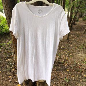 White J. Crew Studio Tee Short Sleeve